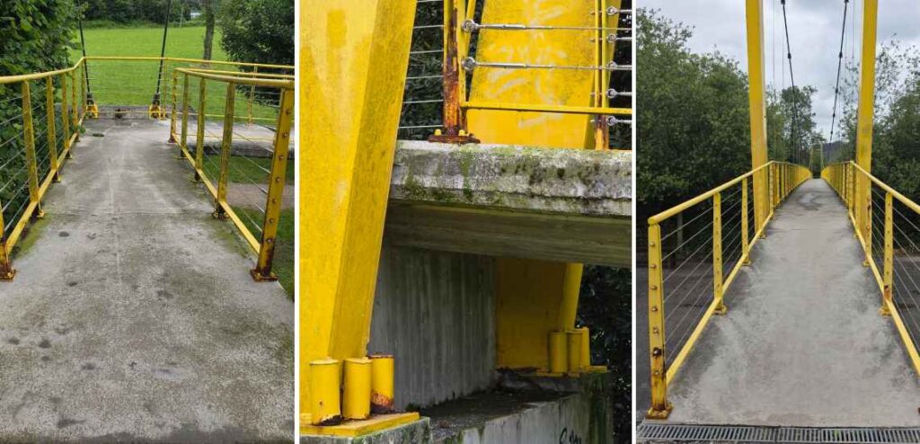pasarela colgante de Carandía
