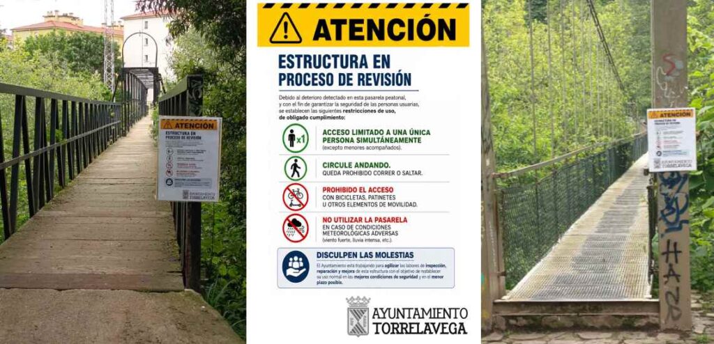 Pasarelas peatonales de La Viesca