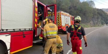 Simulacro de incendios forestales