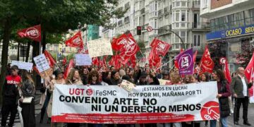 Huelga comercio textil