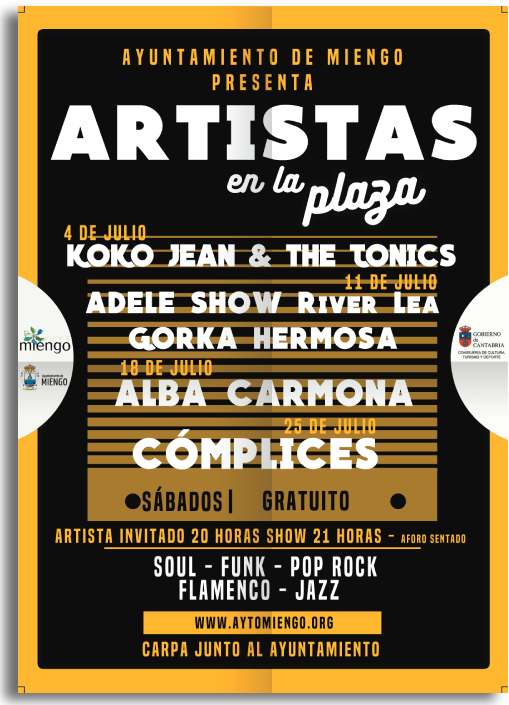Cartel conciertos Miengo