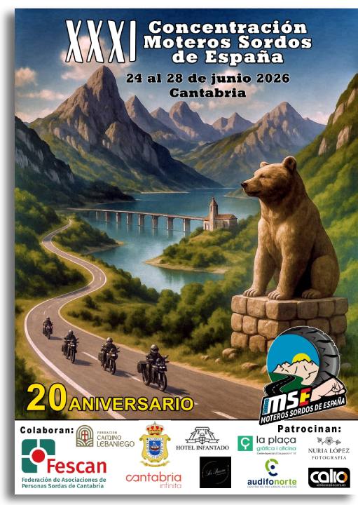 Cartel moteros sordos