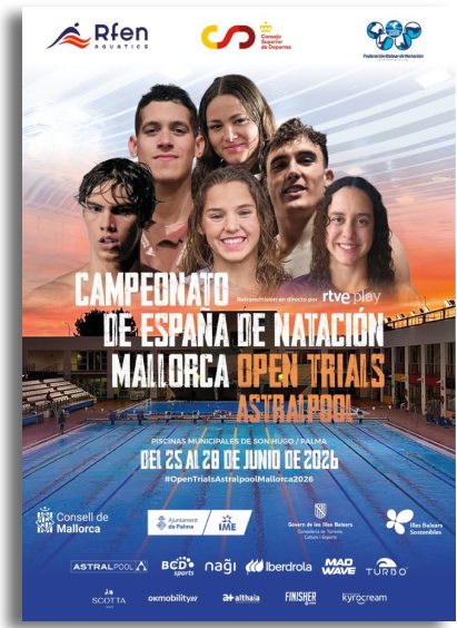Cartel campeonato natación de Palma