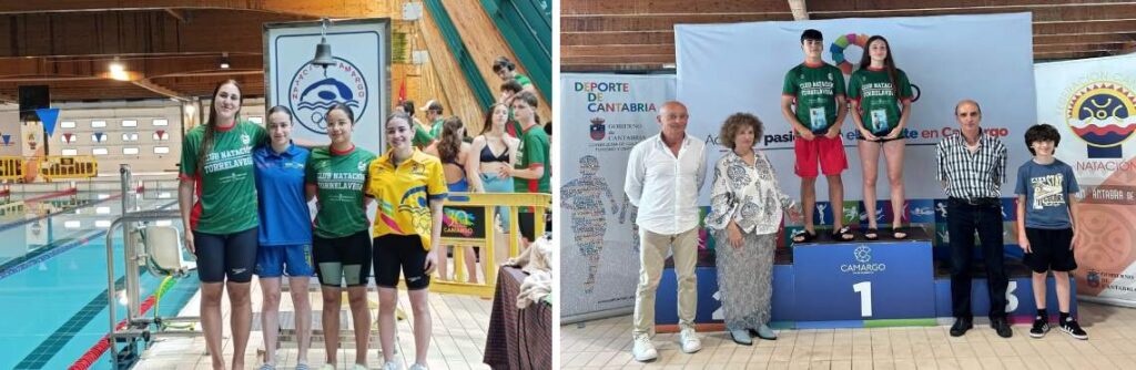 Récord absoluto de 4x 50 y pódium infantil del campeonato celebrado en Camargo