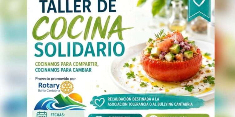 Taller de cocina solidario contra el bullying en Torrelavega