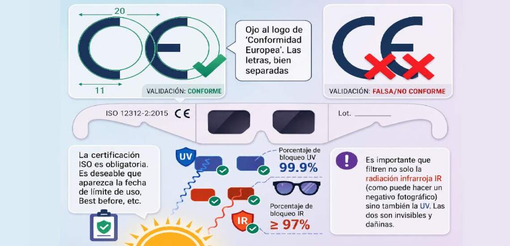 eclipse solar gafas homologadas