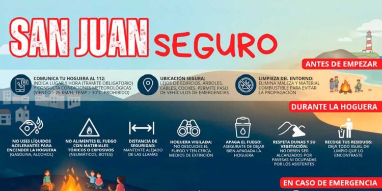 evitar accidentes en la noche de San Juan