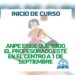Cartel de ANPE sobre el inicio de curso y el profesorado
