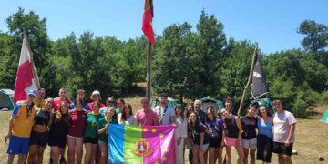 Participantes en uno de los campamentos de verano de Camargo