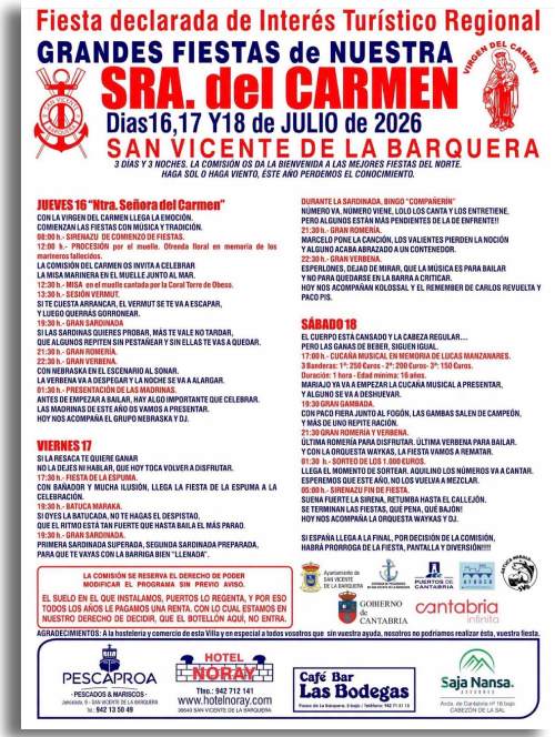 Cartel Fiestas del Carmen
