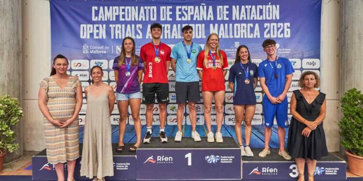 Teo del Riego en el podio del Open Trials