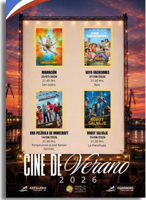 Cartel Cine de Verano Astillero