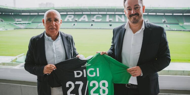 presentación de DIGI como patrocinador de Racing