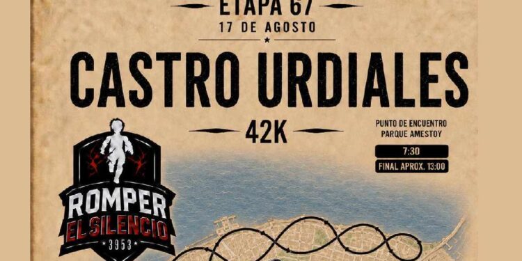Cartel de la etapa de Romper el Silencio en Castro-Urdiales