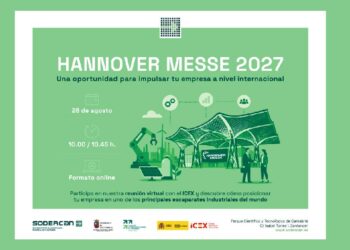 Cartel de la jornada sobre Hannover Messe 2027 organizada por SODERCAN