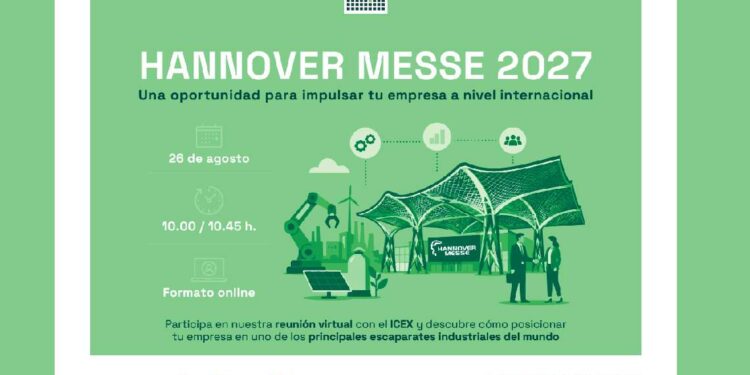 Cartel de la jornada sobre Hannover Messe 2027 organizada por SODERCAN