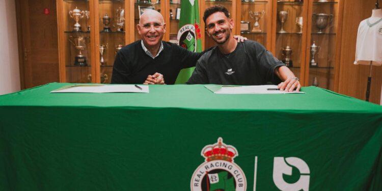 Iván Martín durante su presentación como nuevo jugador del Racing