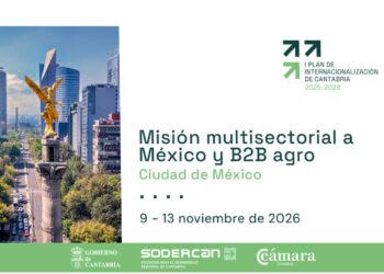 Cartel de la misión empresarial a México prevista en noviembre