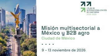Cartel de la misión empresarial a México prevista en noviembre