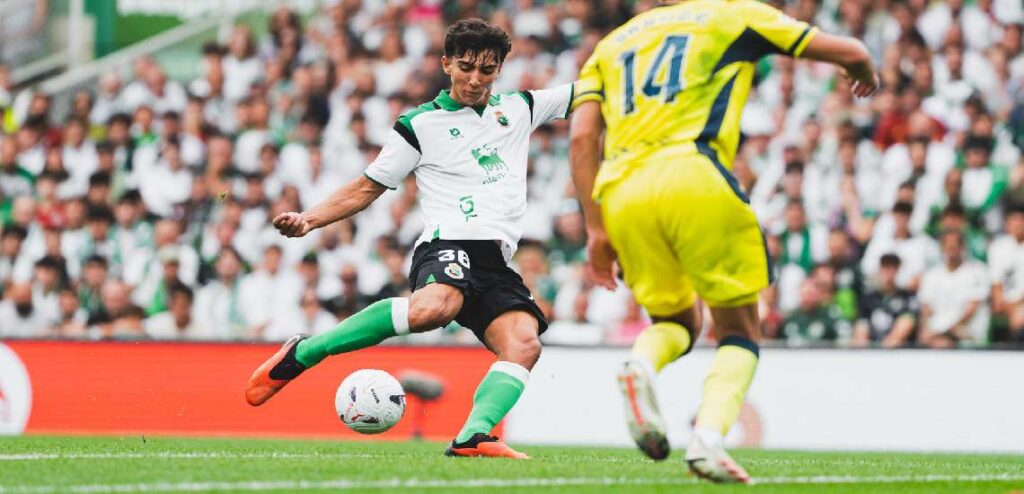 Sergio jugador del Racing de Santander