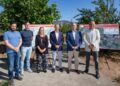 consejero visita el inicio de las obras del Plan Reinosa en Campoo