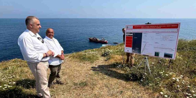 Reparación del emisario submarino
