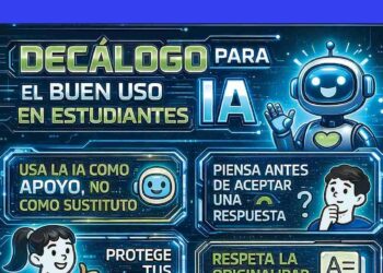 Cartel del decálogo de ANPE sobre el uso de la IA