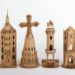 Maquetas de torres de El Capricho de Gaudí