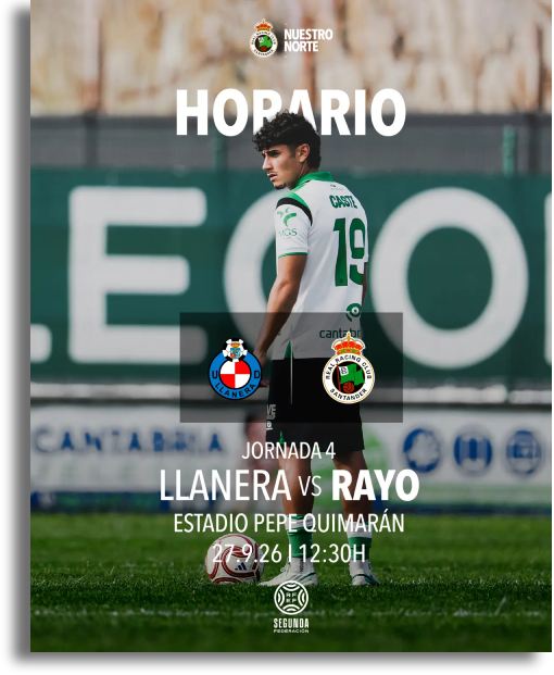 Cartel Partido  Llanera-Rayo Cantabria