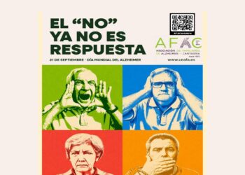 Cartel de AFAC Cantabria con el lema «El no ya no es respuesta»