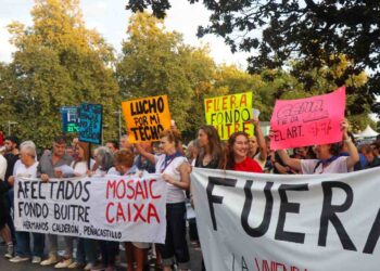 Protesta por el derecho a la vivienda en Santander