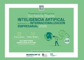 Cartel de la jornada de SODERCAN sobre inteligencia artificial
