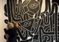 Juan Díaz-Faes pinta un mural en CESINE