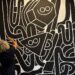 Juan Díaz-Faes pinta un mural en CESINE