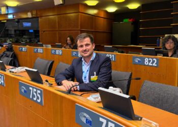 Alejandro Hoz en el Parlamento Europeo de Bruselas