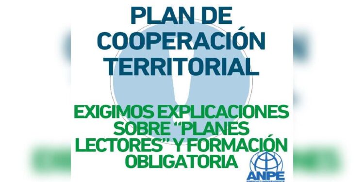 Cartel de ANPE Cantabria planes lectores