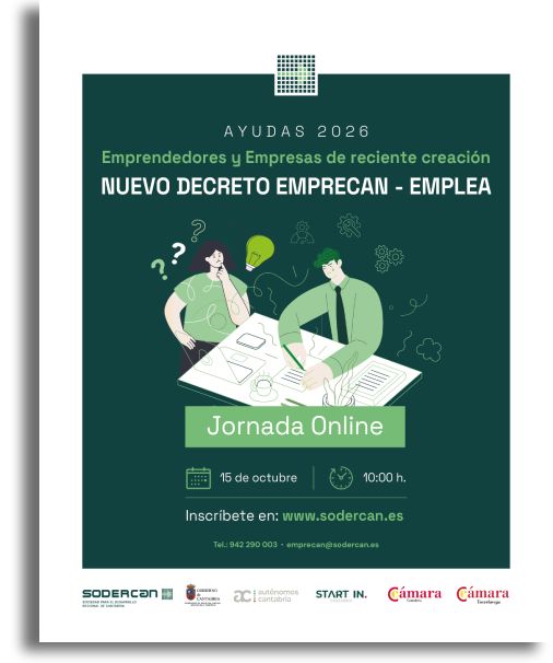 Cartel Jornadas ayudas emprendedores