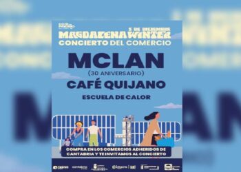 Cartel del Concierto del Comercio de Cantabria