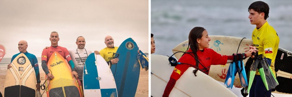 Participantes en el Festival Internacional Kneeboard Cantabria