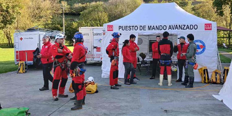 Simulacro de espeleosocorro