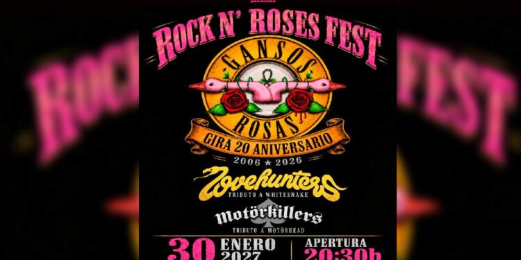 Cartel del Rock N’ Roses Fest en Escenario Santander