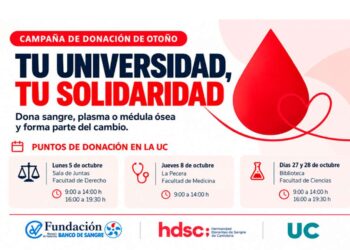 campaña de donación en la UC