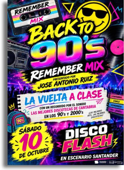 Cartel Remember en Escenario Santder